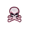 PS1915 - Black Red Skull X (Iron on)
