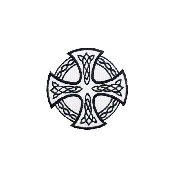 PT617 - White cross shield (Iron on)