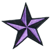 PH147 - Purple Black Star (Iron on)