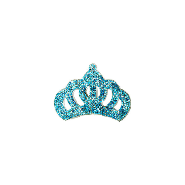 PT1811 - Blue Stone Crown (Iron on)