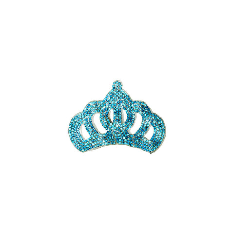PT1811 - Blue Stone Crown (Iron on)