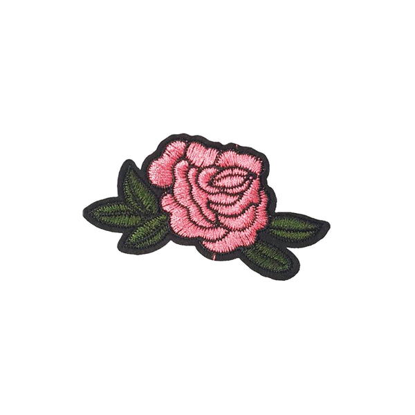 PC2169B - Small Pink Rose (Iron On)