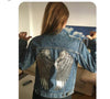 PC3100B - Super Sequin Silver Wings XXL (Iron On)